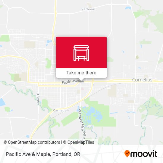 Mapa de Pacific Ave & Maple