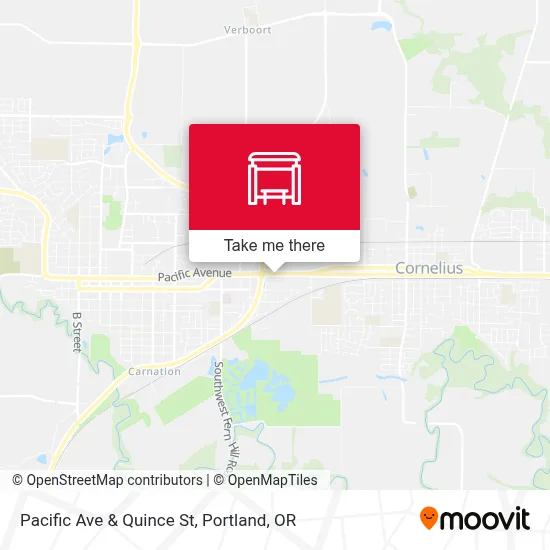 Pacific Ave & Quince St map