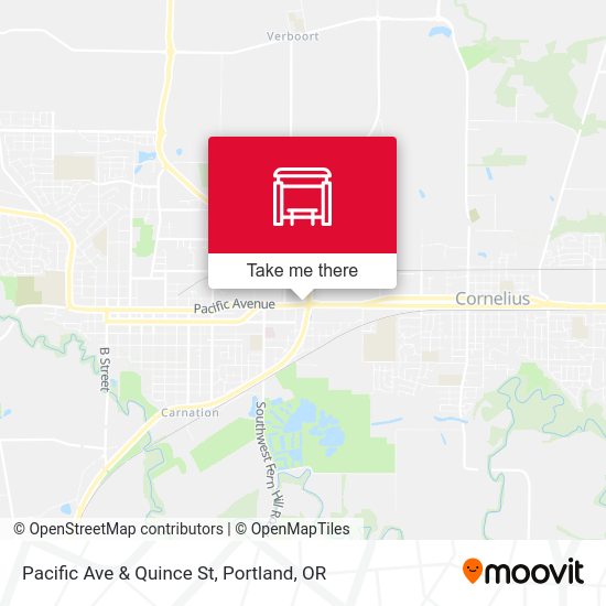 Pacific Ave & Quince St map