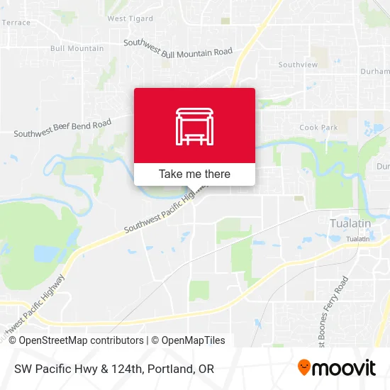 Mapa de SW Pacific Hwy & 124th