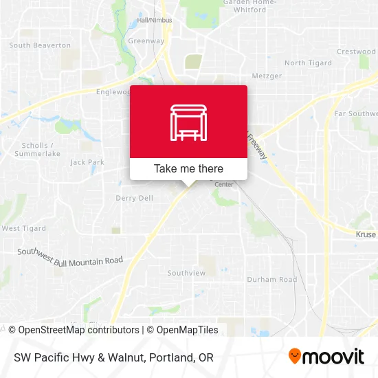 Mapa de SW Pacific Hwy & Walnut
