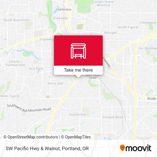 Mapa de SW Pacific Hwy & Walnut