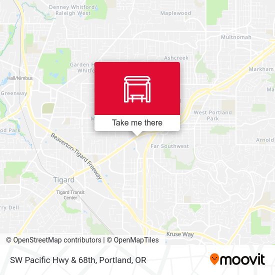 Mapa de SW Pacific Hwy & 68th