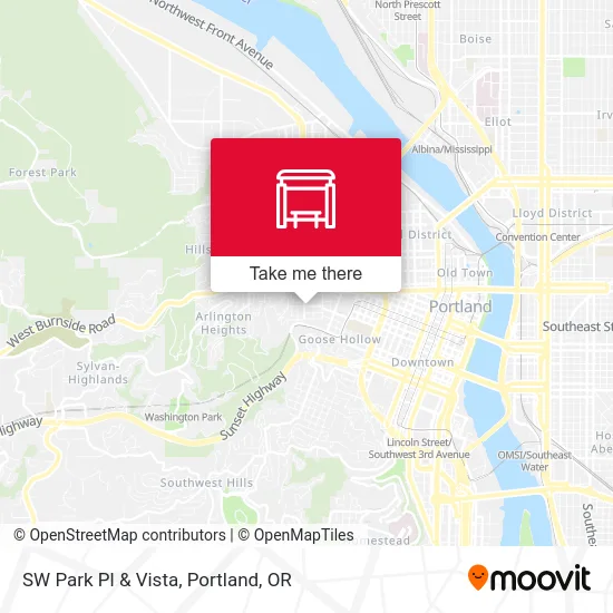 Mapa de SW Park Pl & Vista