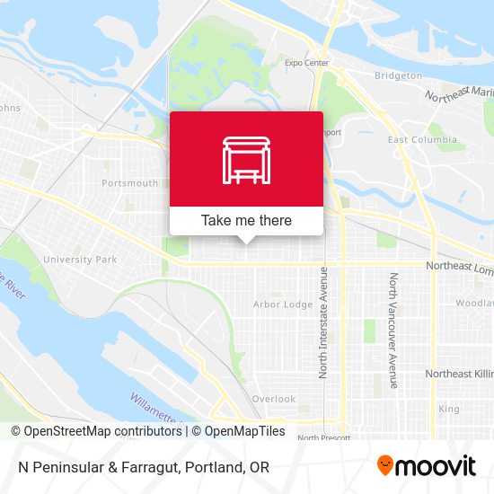 Mapa de N Peninsular & Farragut