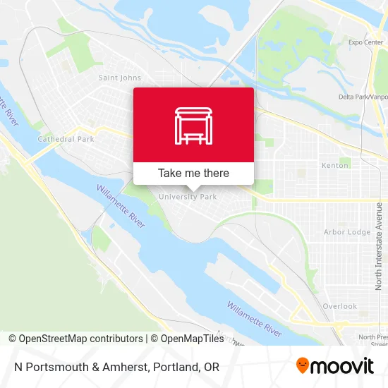 N Portsmouth & Amherst map