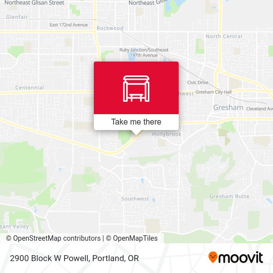 Mapa de 2900 Block W Powell