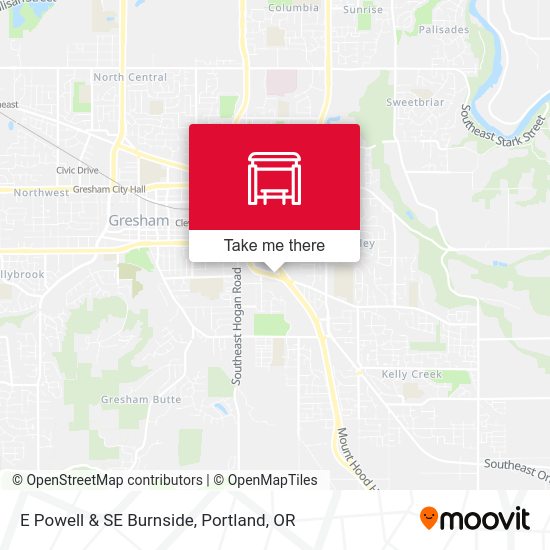 Mapa de E Powell & SE Burnside