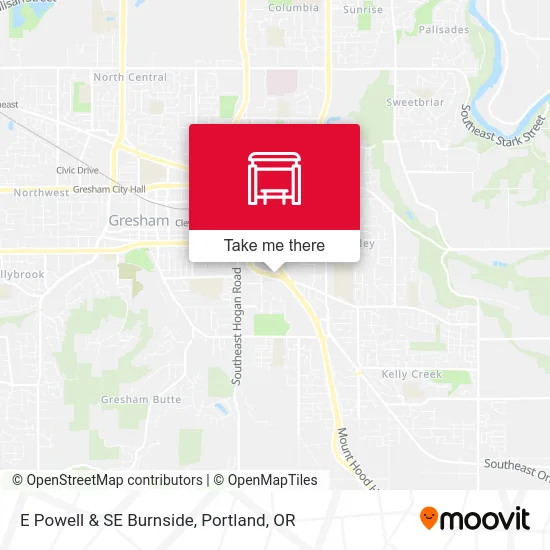 Mapa de E Powell & SE Burnside