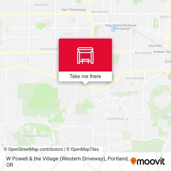 Mapa de W Powell & the Village (Western Driveway)