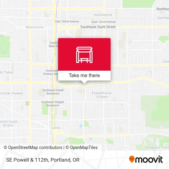 Mapa de SE Powell & 112th