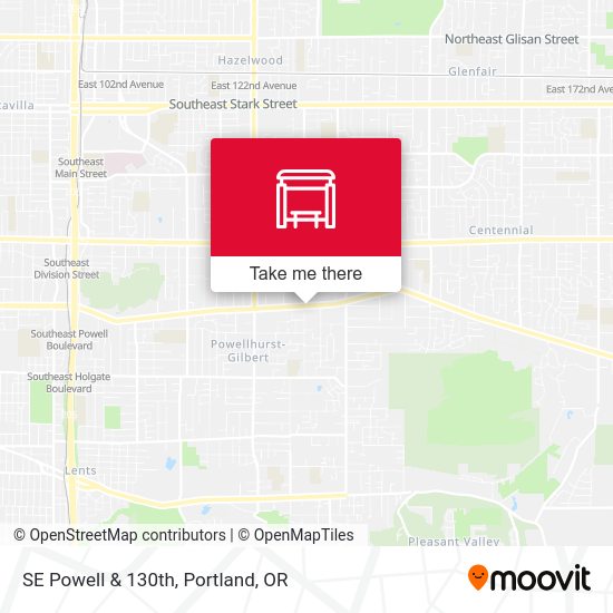 Mapa de SE Powell & 130th