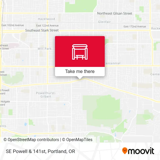 Mapa de SE Powell & 141st