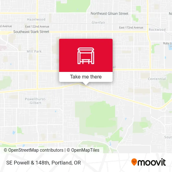 Mapa de SE Powell & 148th