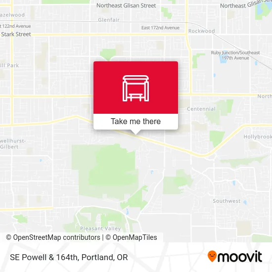 SE Powell & 164th map