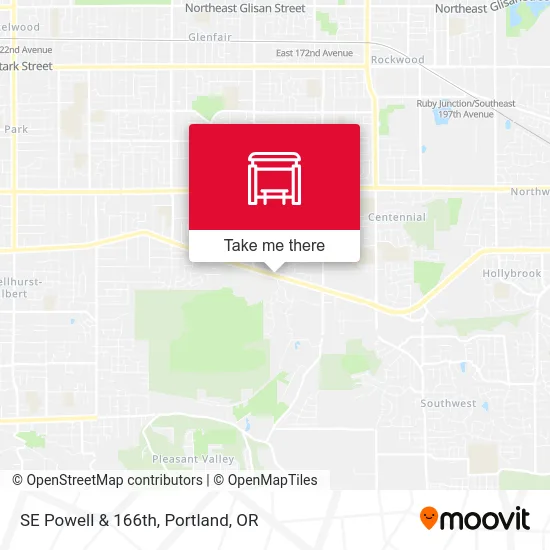 Mapa de SE Powell & 166th