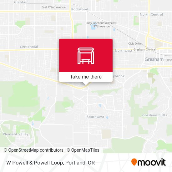 W Powell & Powell Loop map