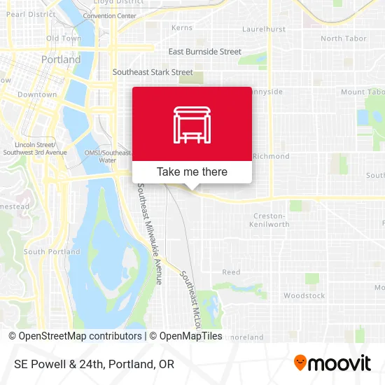 Mapa de SE Powell & 24th
