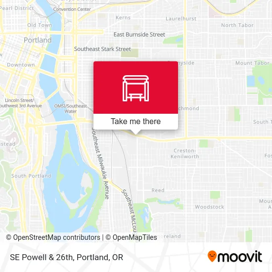 Mapa de SE Powell & 26th