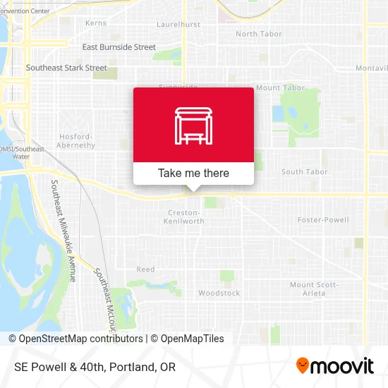 SE Powell & 40th map