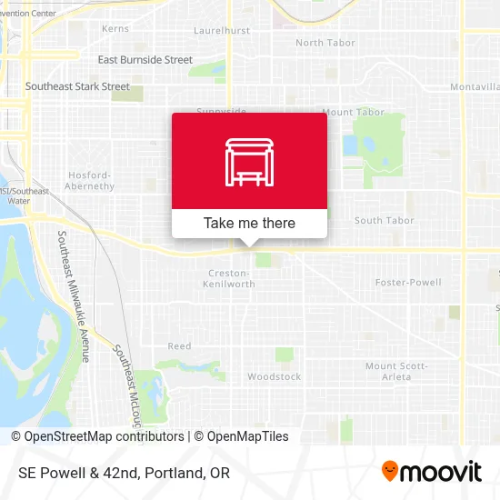 SE Powell & 42nd map