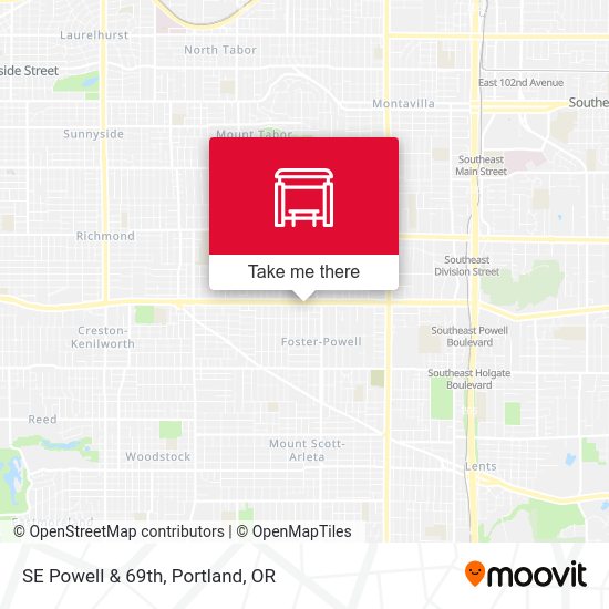 Mapa de SE Powell & 69th