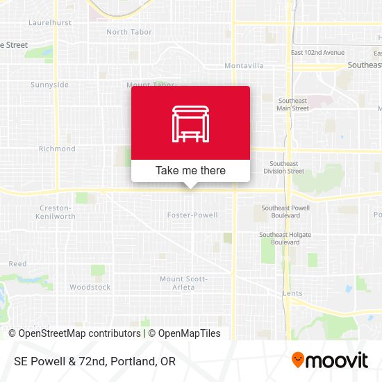 Mapa de SE Powell & 72nd