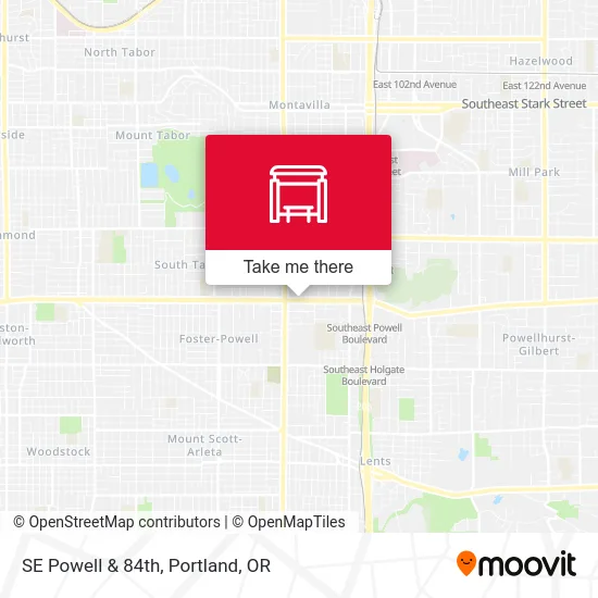 SE Powell & 84th map