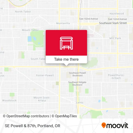 SE Powell & 87th map