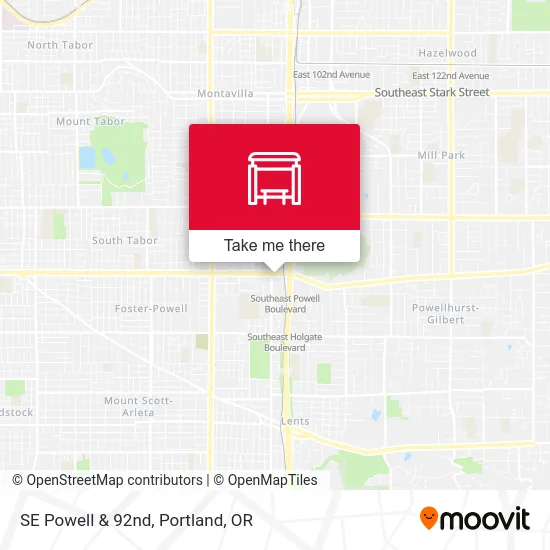 Mapa de SE Powell & 92nd
