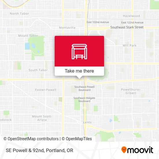 Mapa de SE Powell & 92nd