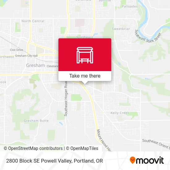 Mapa de 2800 Block SE Powell Valley
