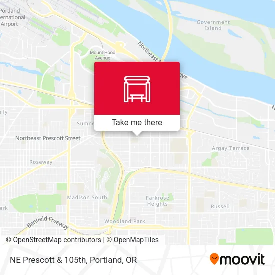 Mapa de NE Prescott & 105th