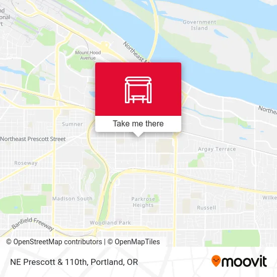 Mapa de NE Prescott & 110th