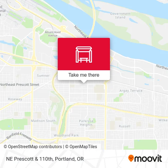 Mapa de NE Prescott & 110th