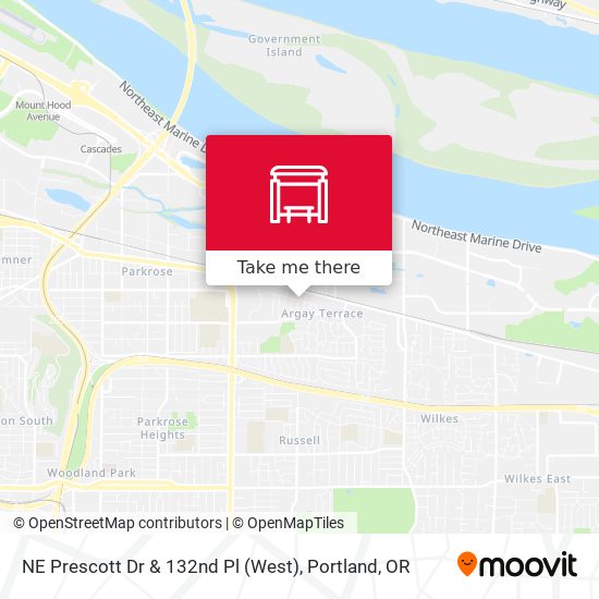 NE Prescott Dr & 132nd Pl (West) map