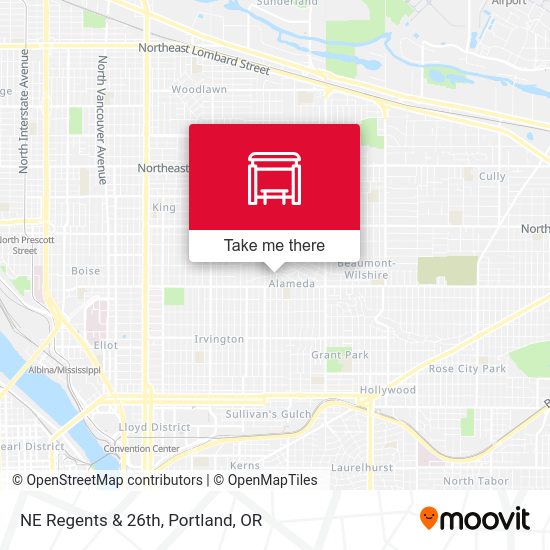 Mapa de NE Regents & 26th