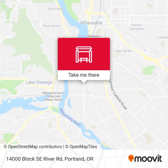14000 Block SE River Rd map