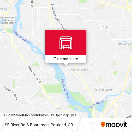 Mapa de SE River Rd & Boardman