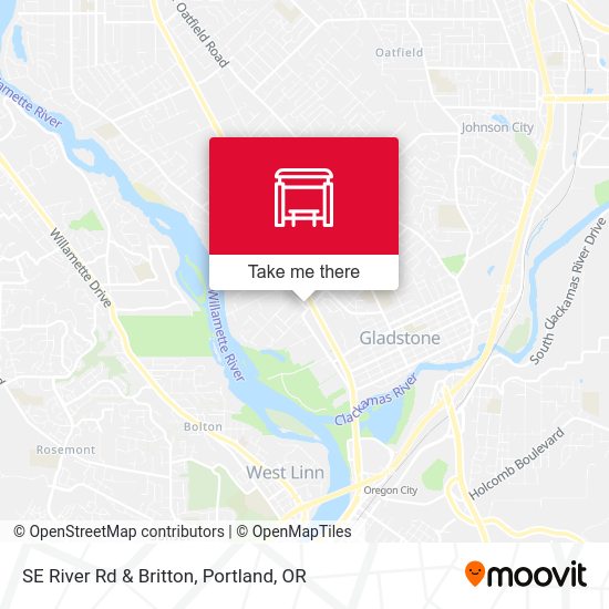 Mapa de SE River Rd & Britton