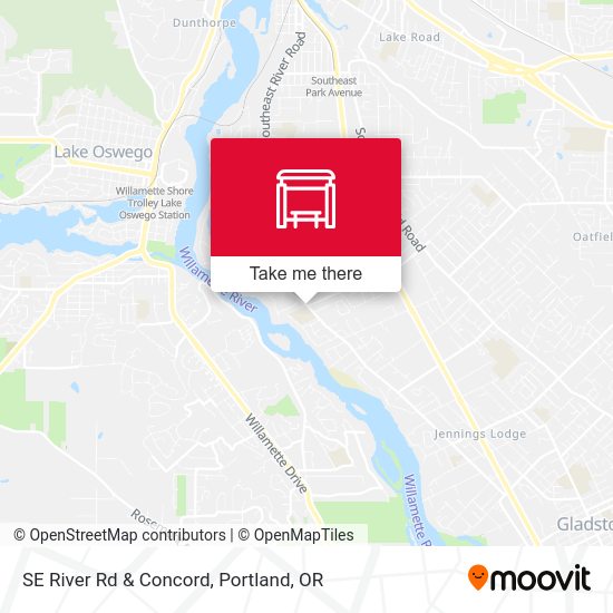 SE River Rd & Concord map