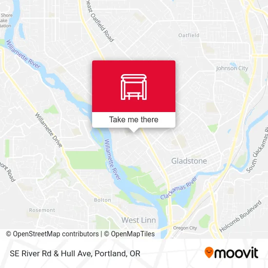Mapa de SE River Rd & Hull Ave