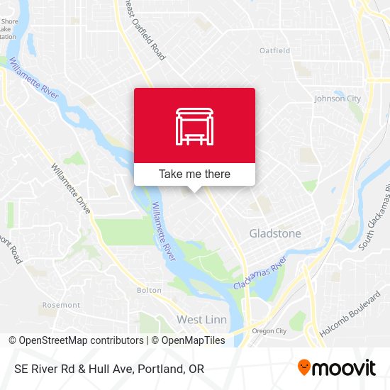SE River Rd & Hull Ave map