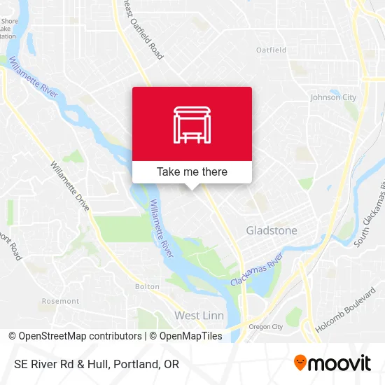 SE River Rd & Hull map