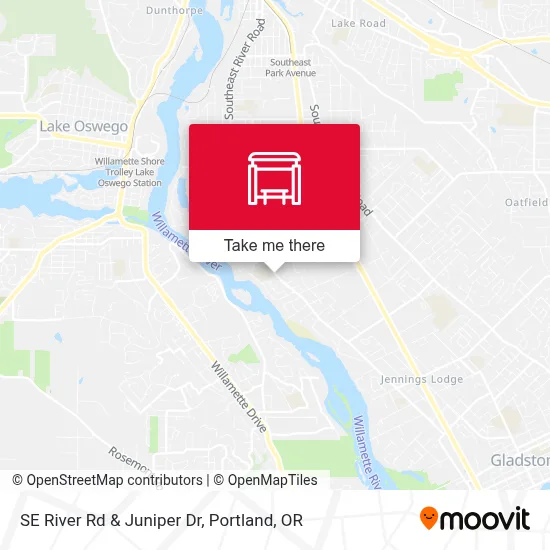 SE River Rd & Juniper Dr map