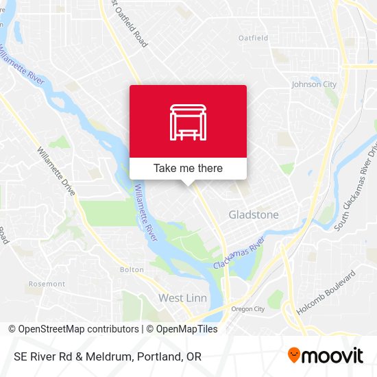 SE River Rd & Meldrum map