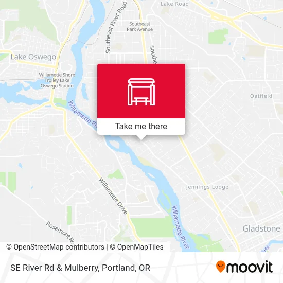 SE River Rd & Mulberry map