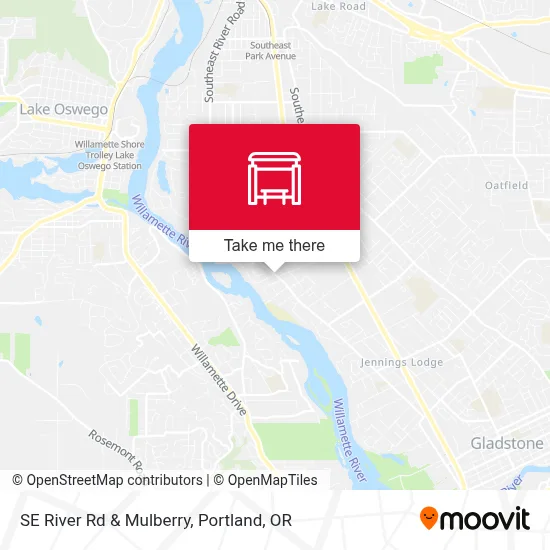 SE River Rd & Mulberry map