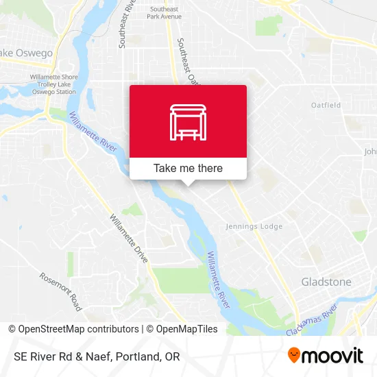 SE River Rd & Naef map