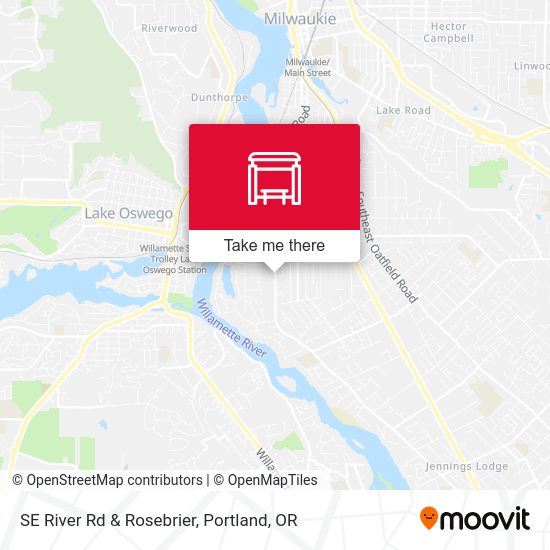 Mapa de SE River Rd & Rosebrier